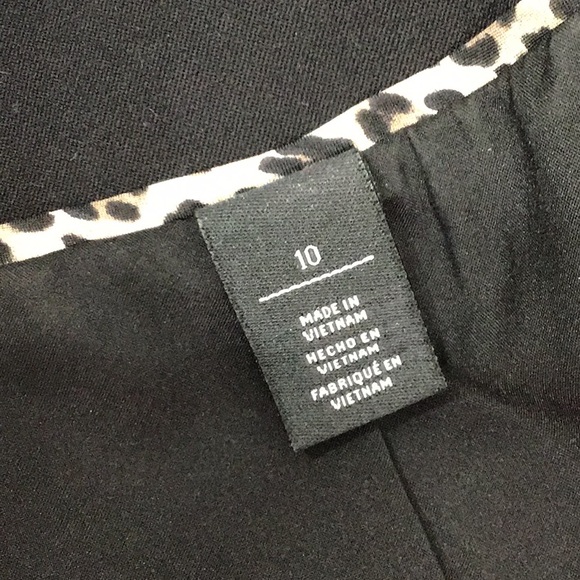 WHBM black one button blazer 10 - Picture 8 of 12